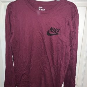 Nike maroon long sleeve